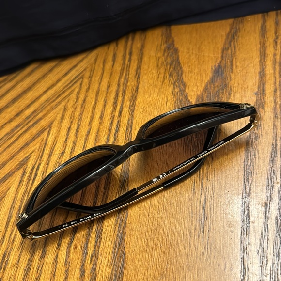 Michael Kors 54mm Gradient Cat Eye Sunglasses Black and Gold NWOT - Picture 9 of 11